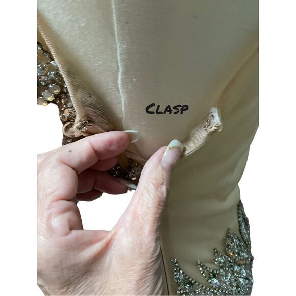 Terani Conture Rhinestone Cocktail Evening Holiday Dress Size 4 - Picture 8 of 16